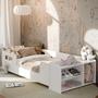 Imagem de Cama Infantil Montessoriana em MDF Aconchego Para Quarto De Criança Com Colchão e Nicho