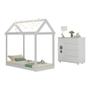Imagem de Cama Infantil Montessoriana para Colchão 150x70cm com Cômoda Pimpolho Multimóveis MX4281