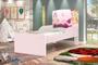 Imagem de Cama Infantil NIC Princesa Com Colchão 100% MDF Cor Rosa