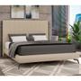 Imagem de Cama Japonesa com Cabeceira Almeriaharu Queen Bouclé Suave Off White - Sallar Home