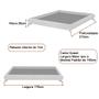 Imagem de Cama Japonesa com Cabeceira Almeriaharu Queen Bouclé Suave Off White - Sallar Home