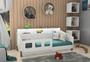 Imagem de Cama Juvenil Mavi com Nichos e Luminária Led