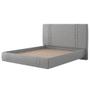 Imagem de Cama King Flutuante Com Cabeceira 195cm Lyra S05 Linho Cinza - Mpozenato