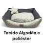 Imagem de Cama Luxo Premium Para Cães E Gatos Com Zíper Interno Poliéster Tamanho P My Pet