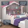 Imagem de cama magia casinha telhado rosa com colchão