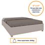 Imagem de Cama Mônaco Casal MDP com Pés PVC Tcil