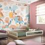 Imagem de Cama Montessoriana Casal Infantil Com Colchão Aveiro Oak Branco Aconchego Shop JM