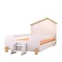 Imagem de Cama Montessoriana Casinha Gold Solteiro Com Escadinha Branco