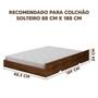 Imagem de Cama Montessoriana Com Colchão Ortobom Solteiro 4 Rodízios Âmbar Diogo Shop JM