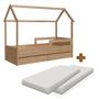 Imagem de Cama Montessoriana com Colchão Solteiro e 2 Gavetas - Sorriso Shop JM