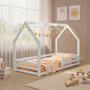 Imagem de Cama Montessoriana Com Colchão Solteiro Madeira Maciça Branco Amy Shop JM