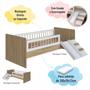 Imagem de Cama Montessoriana com Escada e Escorrega Aveiro com Branco Completa Móveis
