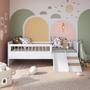 Imagem de Cama Montessoriana de Solteiro com Escada e Escorrega Affetto