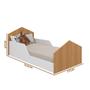 Imagem de Cama Montessoriana Infantil 100% MDF Branco Nature Casinha Permóbili