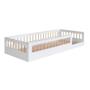 Imagem de Cama Montessoriana Infantil Solteiro Com Grade De Proteção 84 x 195 cm Branco Suki Shop