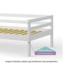 Imagem de Cama Montessoriana Prime c/ Telhado VI e Grade de Proteção Branco - Casatema