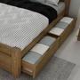 Imagem de CAMA ORLEANS 1,40m COM 2 GAVETAS - CASTANHO