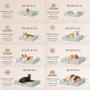 Imagem de Cama ortopédica para cães EHEYCIGA Waterproof Memory Foam XL Sage