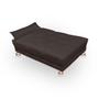 Imagem de Cama para Cachorro Caminha Pet Gato Cachorro Confortavel Resistente Sofazinho Raquel Suede Marrom Escuro