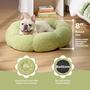 Imagem de Cama para Cachorro Lesure - Formato de Donut Calmante com Flores - Para Cães Médios