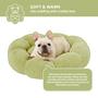 Imagem de Cama para Cachorro Lesure - Formato de Donut Calmante com Flores - Para Cães Médios