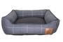 Imagem de Cama para Cachorro Mabuu Pet - Azul com Linhas - Tamanho P