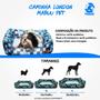 Imagem de Cama para Cachorro Mabuu Pet - Azul com Linhas - Tamanho P