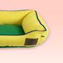 Imagem de Cama para Cachorro Mabuu Pet - Copa do Mundo - Amarelo e Verde - M