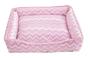 Imagem de Cama Para Pet Cães E Gatos Zig Zag Rosa Porte Pequeno Impermeavel F101