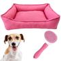 Imagem de Cama Para Pet Retangular M Tactel Com Zíper Com Rasqueadeira