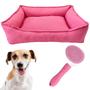 Imagem de Cama Para Pet Retangular M Tactel Com Zíper Com Rasqueadeira