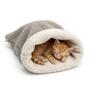 Cama para pet toca Para Gatos Saco De Dormir Pelúcia Dupla Conf. tamanho P - CRISTATIPETS Imagem de Cama para pet toca Para Gatos Saco De Dormir Pelúcia Dupla Conf. tamanho P