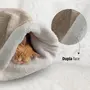 Cama para pet toca Para Gatos Saco De Dormir Pelúcia Dupla Conf. tamanho P - CRISTATIPETS Imagem de Cama para pet toca Para Gatos Saco De Dormir Pelúcia Dupla Conf. tamanho P