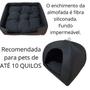 Imagem de Cama Pet 2x1 Casinha Cabana Toca Iglu Almofada Cães Gato G