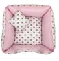 Imagem de Cama Pet 45X45 Porte Pequeno Capa Lavável - Coroa Rosa/Rosa