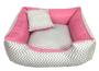 Imagem de Cama Pet 45X45Cm Porte Pequeno Capa Lavável - Ch. Cinza/Pink