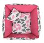 Imagem de Cama Pet 45X45Cm Porte Pequeno Capa Lavável - Nuvem Rosa