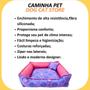 Imagem de Cama Pet Cachorro Gato Quadrada Estampada 42 X 42 X 16 P +