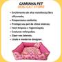 Imagem de Cama Pet Cachorro Gato Quadrada Estampada 42x42x16 P Rosa