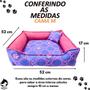 Imagem de Cama Pet Cachorro Gato Quadrada Estampada 52 X 52 X 17 M +