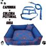 Imagem de Cama Pet Cachorro Gato Quadrada Estampada 62 X 62 X 18 G +