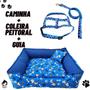 Imagem de Cama Pet Cachorro Gato Quadrada Estampada 62 X 62 X 18 G +