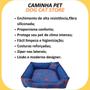 Imagem de Cama Pet Cachorro Gato Quadrada Estampada 62 X 62 X 18 G +