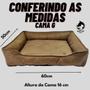 Imagem de Cama Pet Luxo Macia Para Cachorro E Gato Suede G