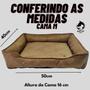 Imagem de Cama Pet Luxo Macia Para Cachorro E Gato Suede M