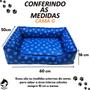 Imagem de Cama Pet Luxo Retangular Impermeável Estampada G Lavável