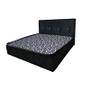 Imagem de Cama Pet Premium Black para cães e gatos Colchão e Cabeceira  60x60cm