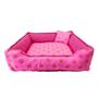 Imagem de Cama Pet Quadrada Estampada 52x52x17 M Pink - Dog Cat Store