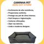 Imagem de Cama Pet Retangular M Tactel Com Zíper + Coleira Peitoral