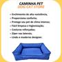 Imagem de Cama Pet Retangular P Tactel Com Zíper + Coleira Peitoral